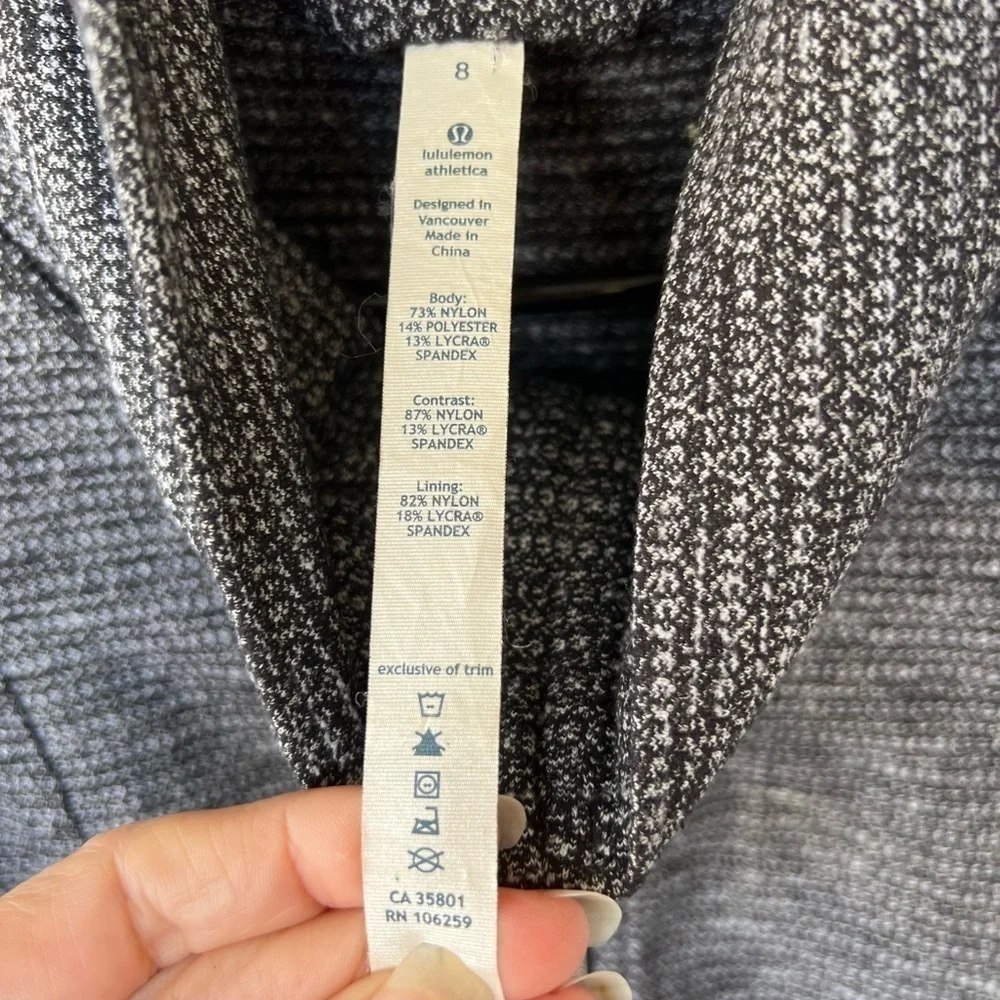 Lululemon Daily Yoga Jacket Reversible Slub Denim Purple Haze